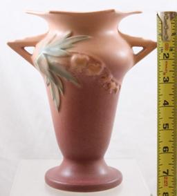 Roseville Bleeding Heart 965-7" vase, pink