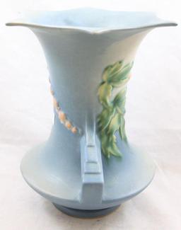 Roseville Bleeding Heart 969-8" vase, blue