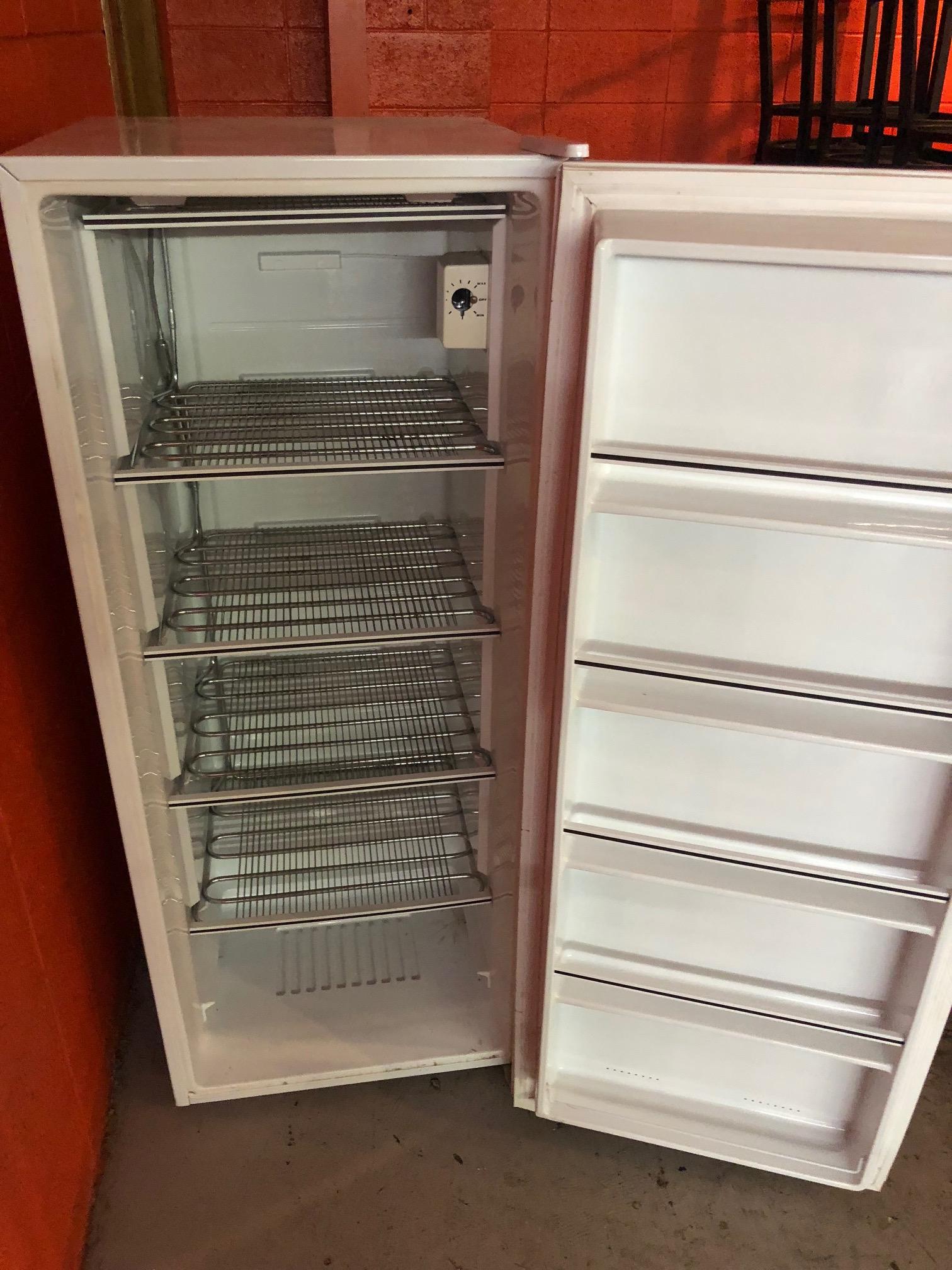 GE 1/2 size upright freezer, 4.5' tall