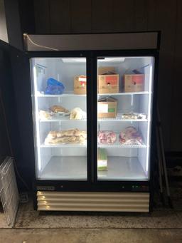 Maxx Cold upright reach-in freezer, 4' x 5' interior space, digital thermom