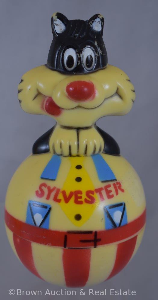 (2) Roly Poly toys - Sylvester and Tweety