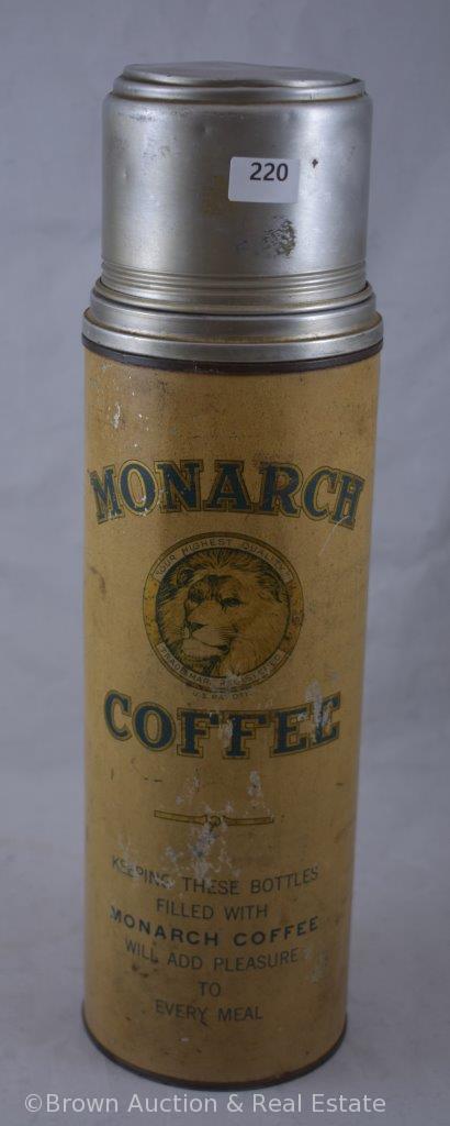 "Monarch Coffee" thermos with lid