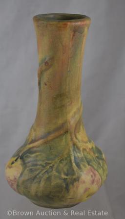 Pr. Weller Baldin 7" vases (one has 3" hairline)