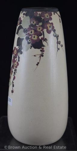 Weller Hudson 9" vase, cherry blossoms on white