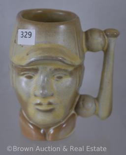 Frankoma 4.25"h baseball mug, 1978