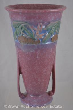 Roseville Baneda 604-7" vase, pink