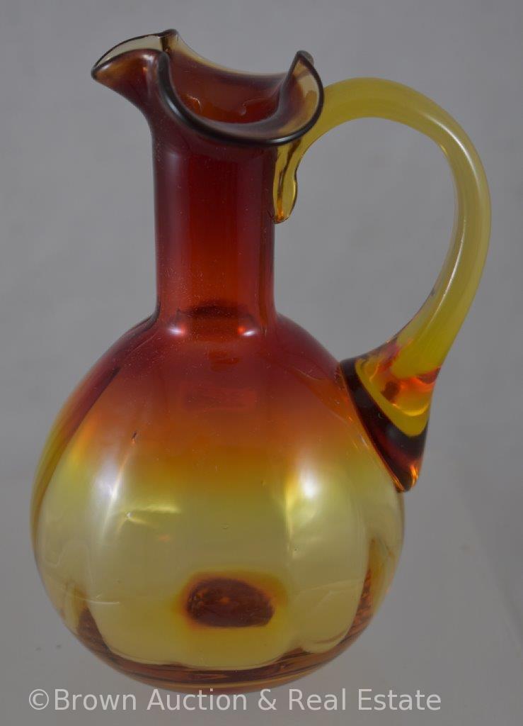 Amberina Glass 5.5"h cruet