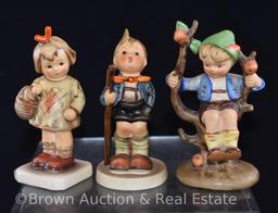 (3) Hummel figurines, 4" tall, various marks