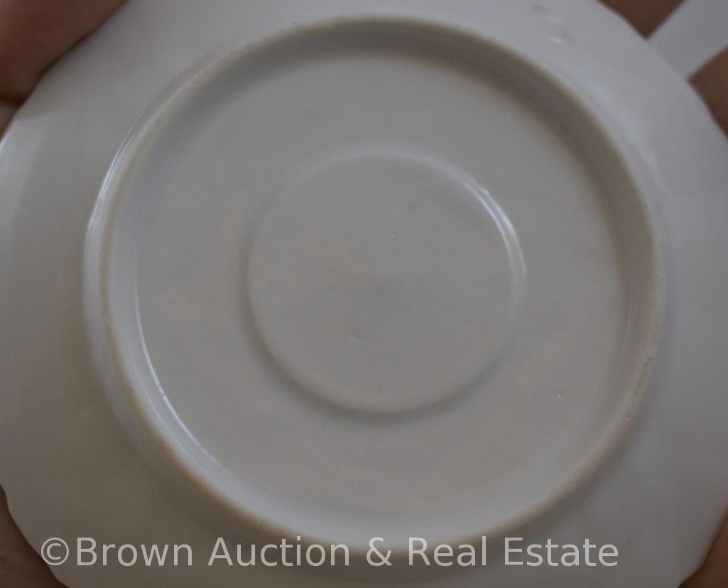 (2) Cup and saucer sets - RSP and Prov Saxe