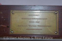 1957 Anmerican Motors sales award elec. Clock