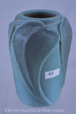 VanBriggle 6"h Philodendron vase, green, dated 1913