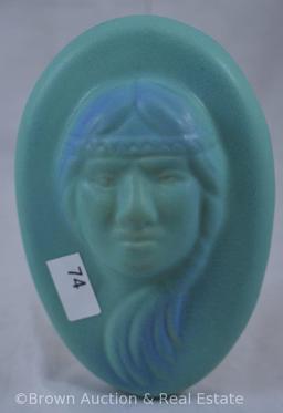 VanBriggle "Little Star" 5.5" wall plaque, turquoise