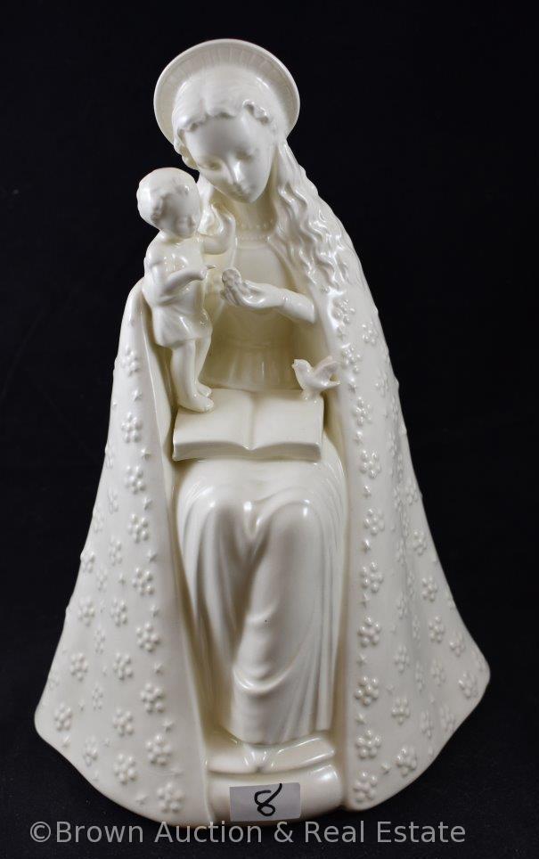 (2) Goebel Madonna figurines: 15" praying; 10" with child