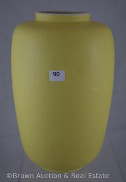 Mrkd. Coors Pottery 9"h vase, yellow