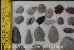 (67) Arrowheads and points, .5" to 2.75" sizes