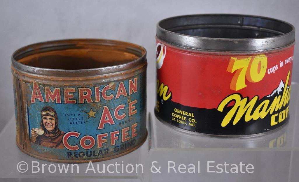 (6) One pound coffee cans