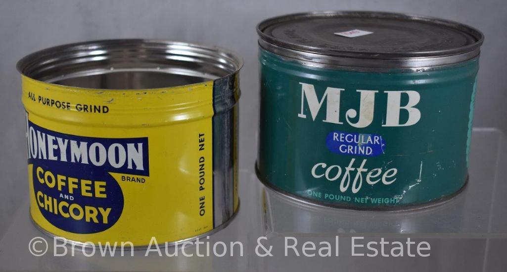 (6) One pound coffee cans