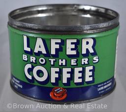 (6) One pound coffee cans