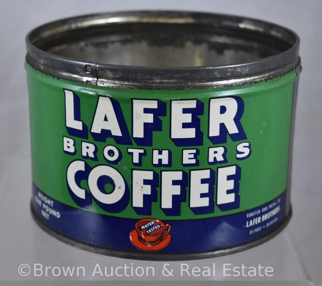 (6) One pound coffee cans