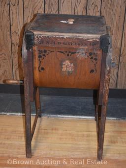 6 gal. Bentwood Churn, No. 1 **BROWN AUCTION WILL NOT SHIP THIS ITEM. BUYER HAS UNTIL JANUARY 25TH