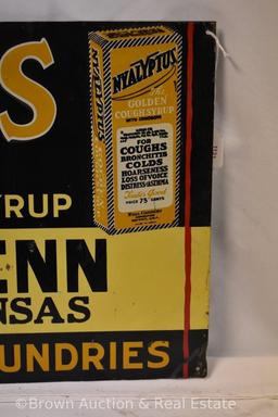 Nyalyptus SST tacker advertising sign, Lakin, KS, 24" x 13"