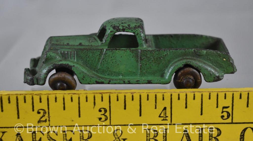 (4) Assorted Cast Iron cars