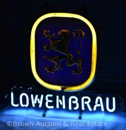 Advertising Lowenbrau neon sign