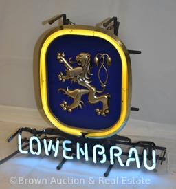 Advertising Lowenbrau neon sign