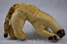 Vintage Steiff lying leopard, 10"l