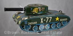 Tin toy Jaguar X-77 armored tank