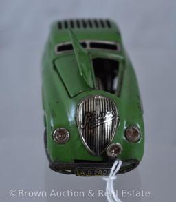 Schuco Kommando Anno 2000 clockwork car, green, 5.5"l (no key)