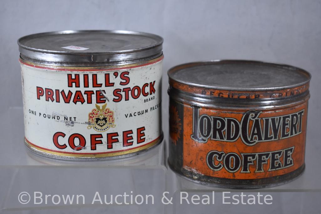 (6) Coffee cans, 1 lb.