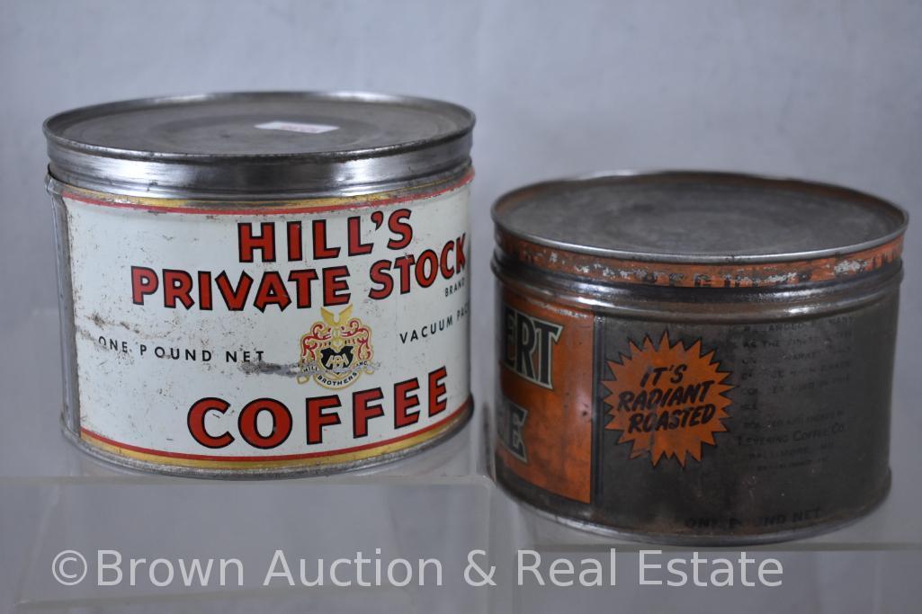 (6) Coffee cans, 1 lb.