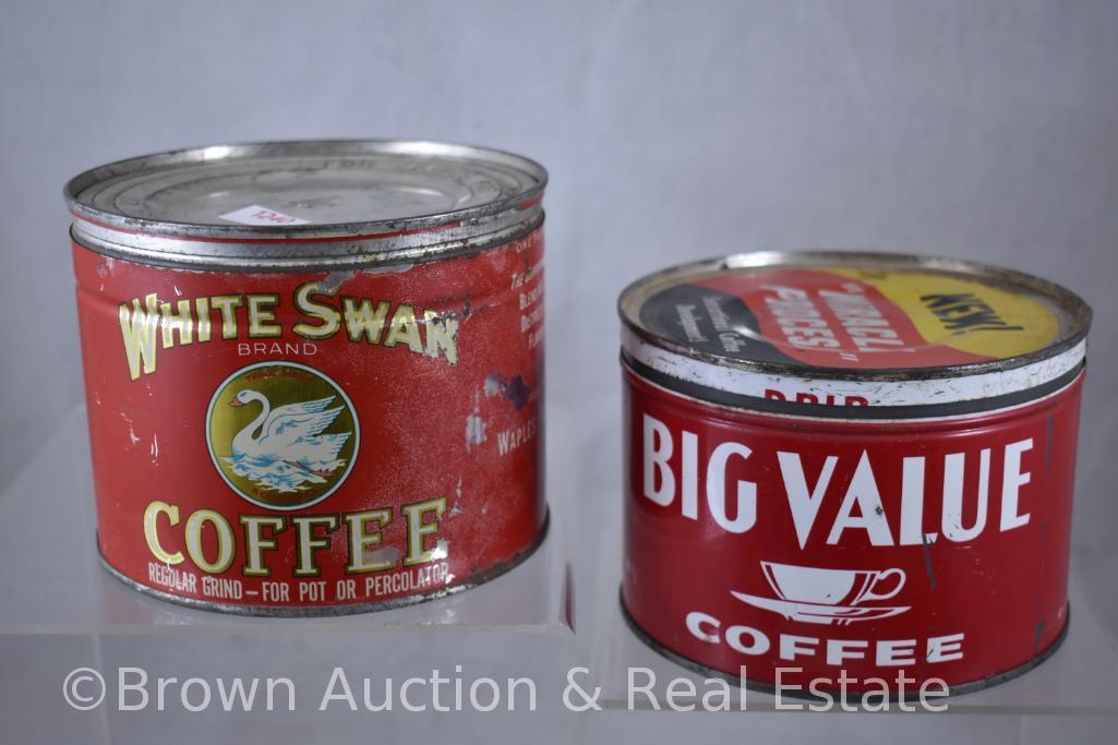 (4) Coffee cans, 1 lb.