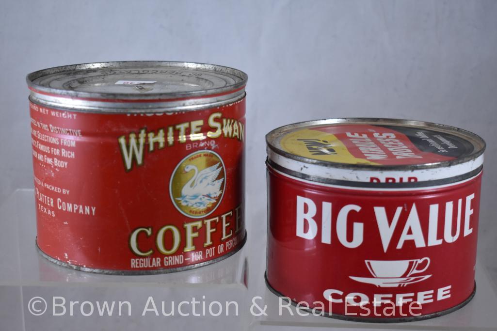 (4) Coffee cans, 1 lb.