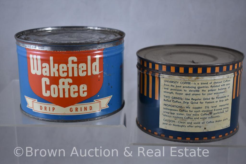 (4) Coffee cans, 1 lb.