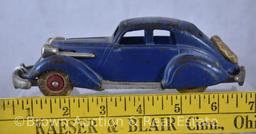 (2) Hubley take apart cast iron Studabaker cars: 1 convertible and 1 Sedan, each 6.75"l