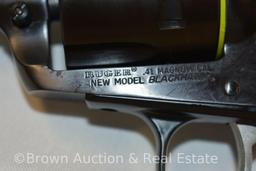 Ruger Blackhawk 41 Rem Mag revolver, blue - likely never fired **BUYER MUST PAY A $25 FFL TRANSFER