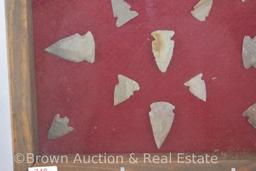 (13) Arrowheads, 1" to 2" sizes