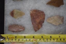 (14) Arrowheads, 1.5" to 2.75" sizes