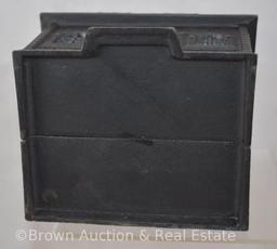 Cast Iron 6"h x 5.5"w building bank