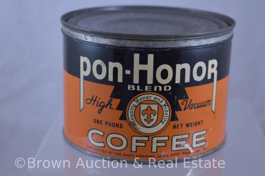 (4) One pound coffee cans