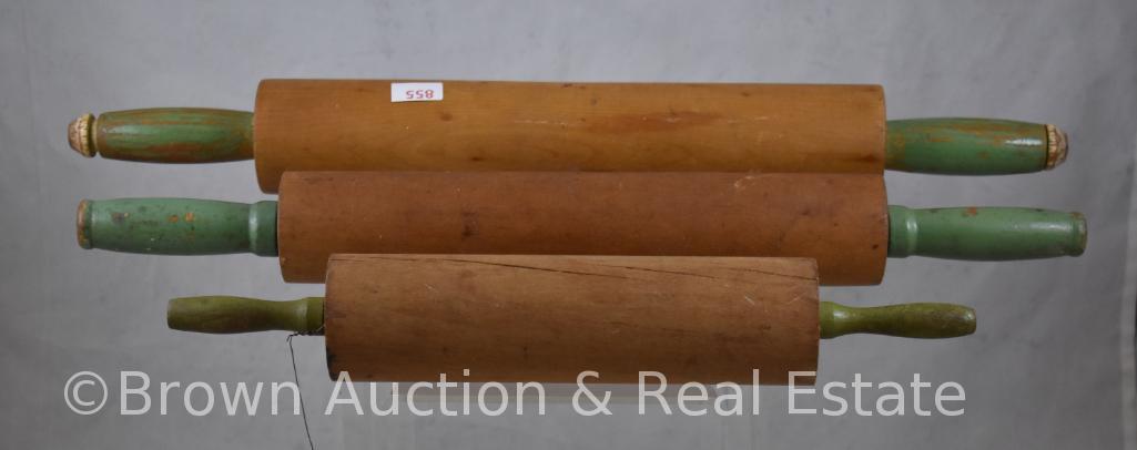 (3) Wooden rolling pins