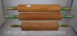 (3) Wooden rolling pins