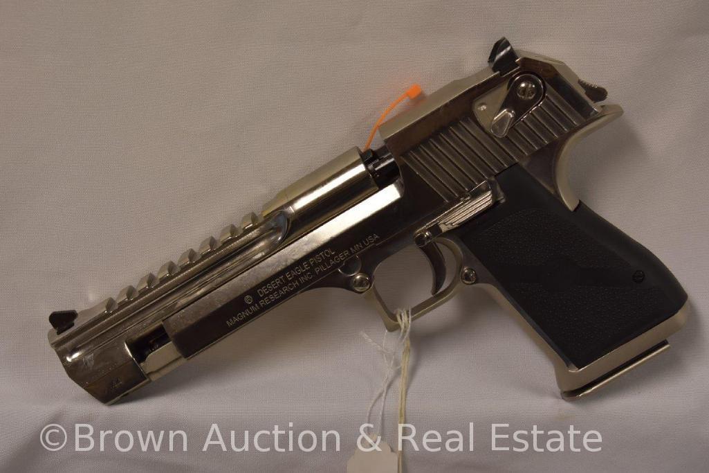 Magnum Research Desert Eagle .44 MAG pistol, 6" barrel, nickel **BUYER MUST PAY A $25 FFL TRANSFER