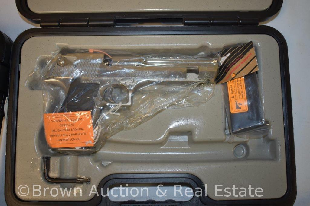 Magnum Research Desert Eagle .44 MAG pistol, 6" barrel, nickel **BUYER MUST PAY A $25 FFL TRANSFER