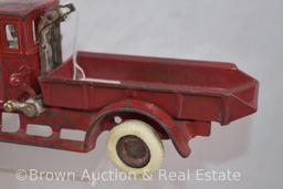 Arcade Cast Iron International Harvester "Red Baby" dump truck, 10.5"l