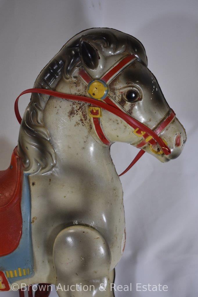 Bronco the Horse by Mobo Toys, before 1951/Made in England (some surface rust)