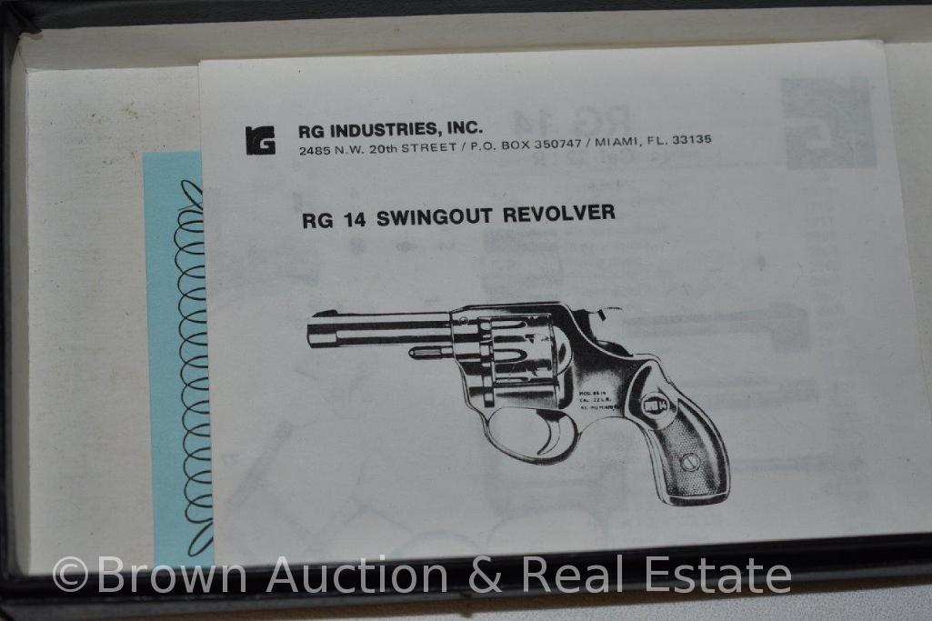 RG model 14 swingout revolver, .22 cal **BUYER MUST PAY A $25 FFL TRANSFER FEE**