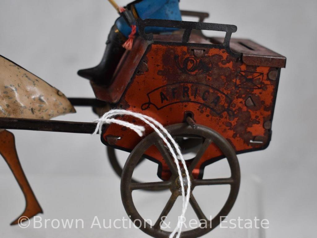 Lehmann "Africa" ostrich pulling mail cart (incomplete)